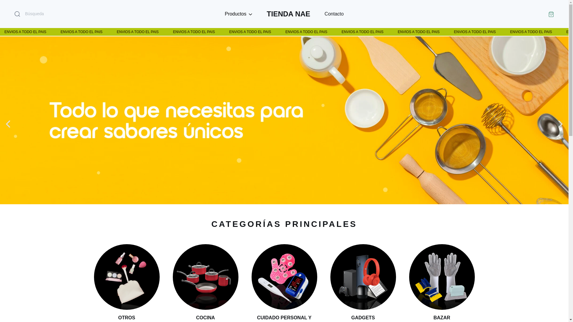 website screenshot of https://tiendanaeonline.online/