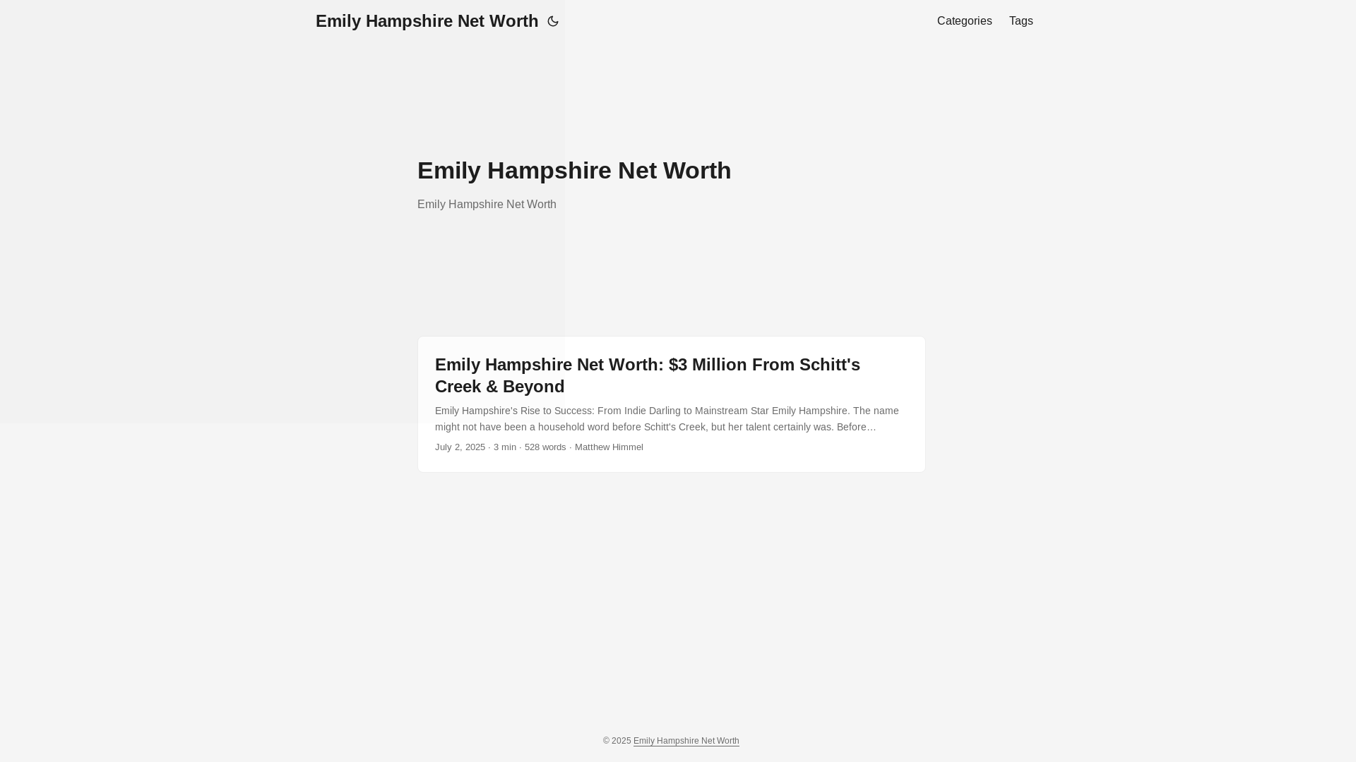 website screenshot of https://emily-hampshire-net-worth20250706.pages.dev/