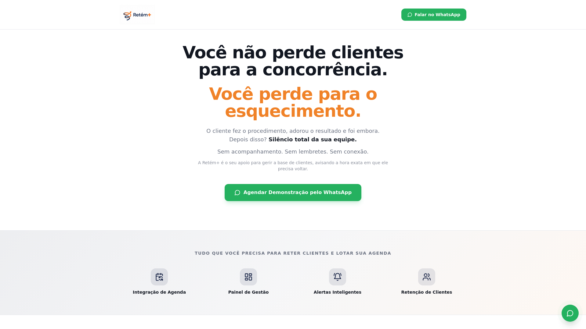 website screenshot of https://retemmais.com.br/