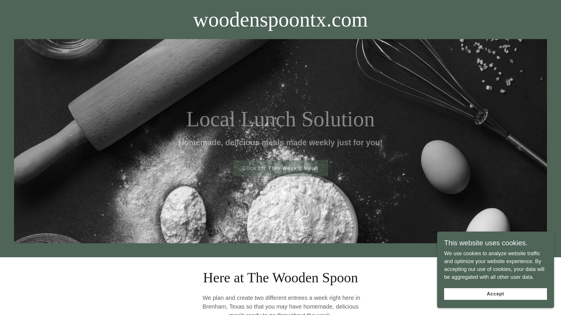 website screenshot of https://woodenspoontx.com/