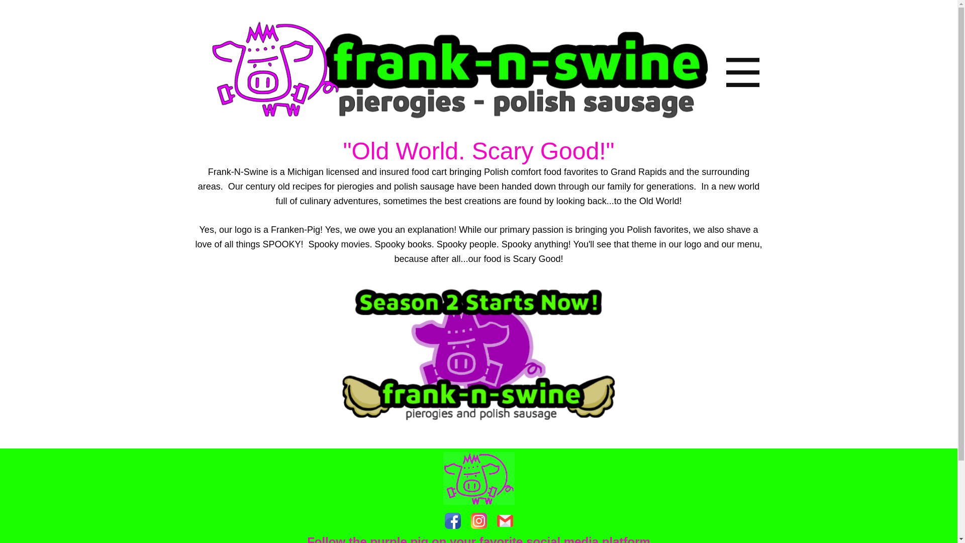 website screenshot of https://frank-n-swine.pages.dev/