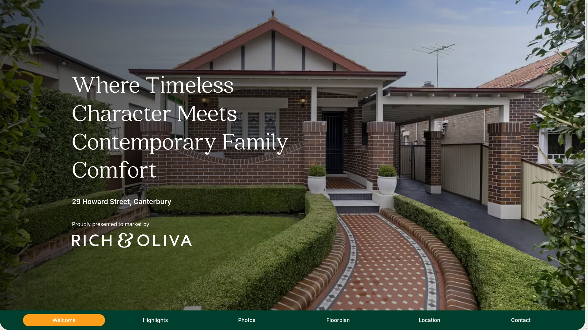 website screenshot of https://29howardstreet.com/