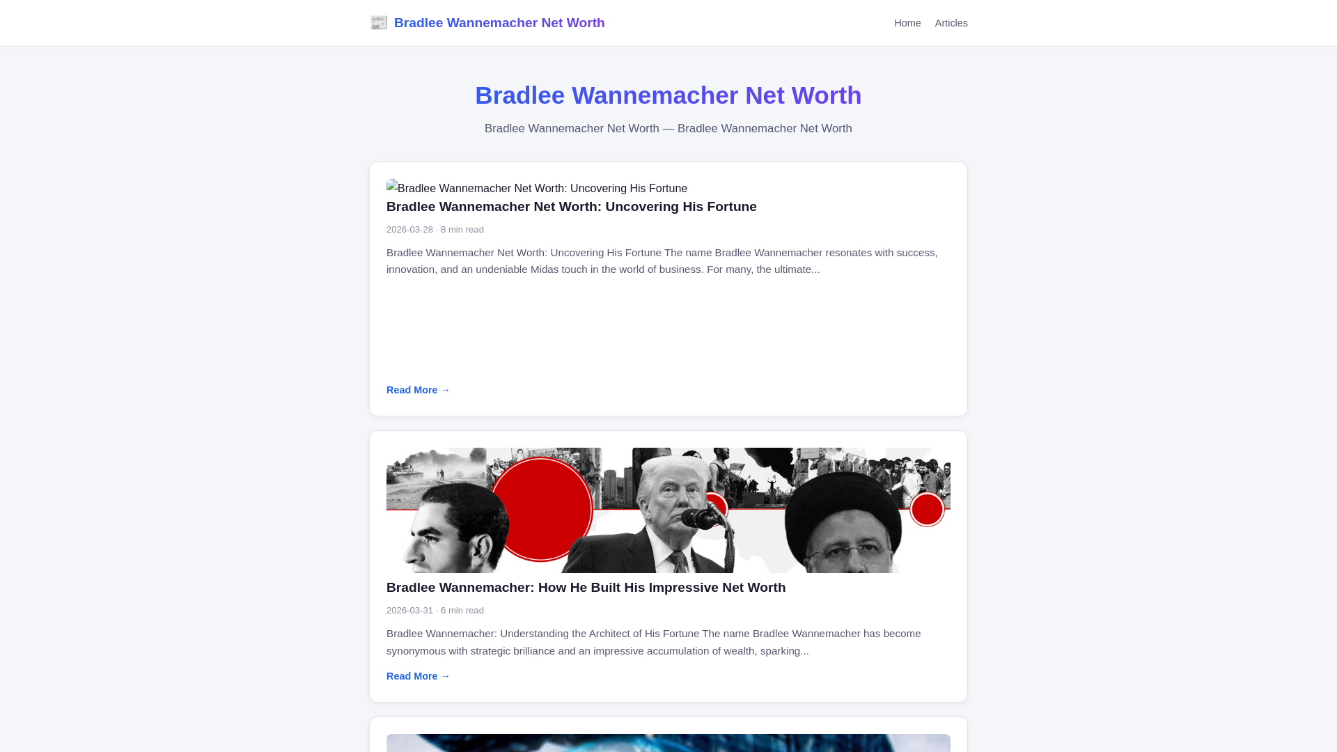 website screenshot of https://bradlee-wannemacher-net-worth.pages.dev/