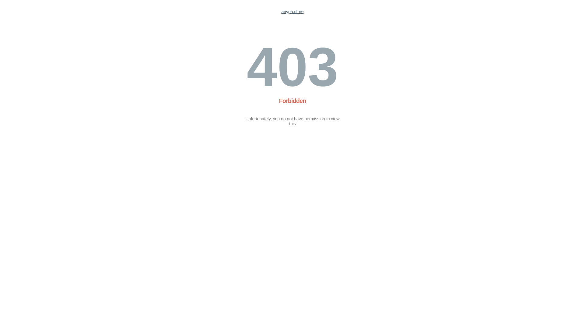 website screenshot of https://anypa.store/