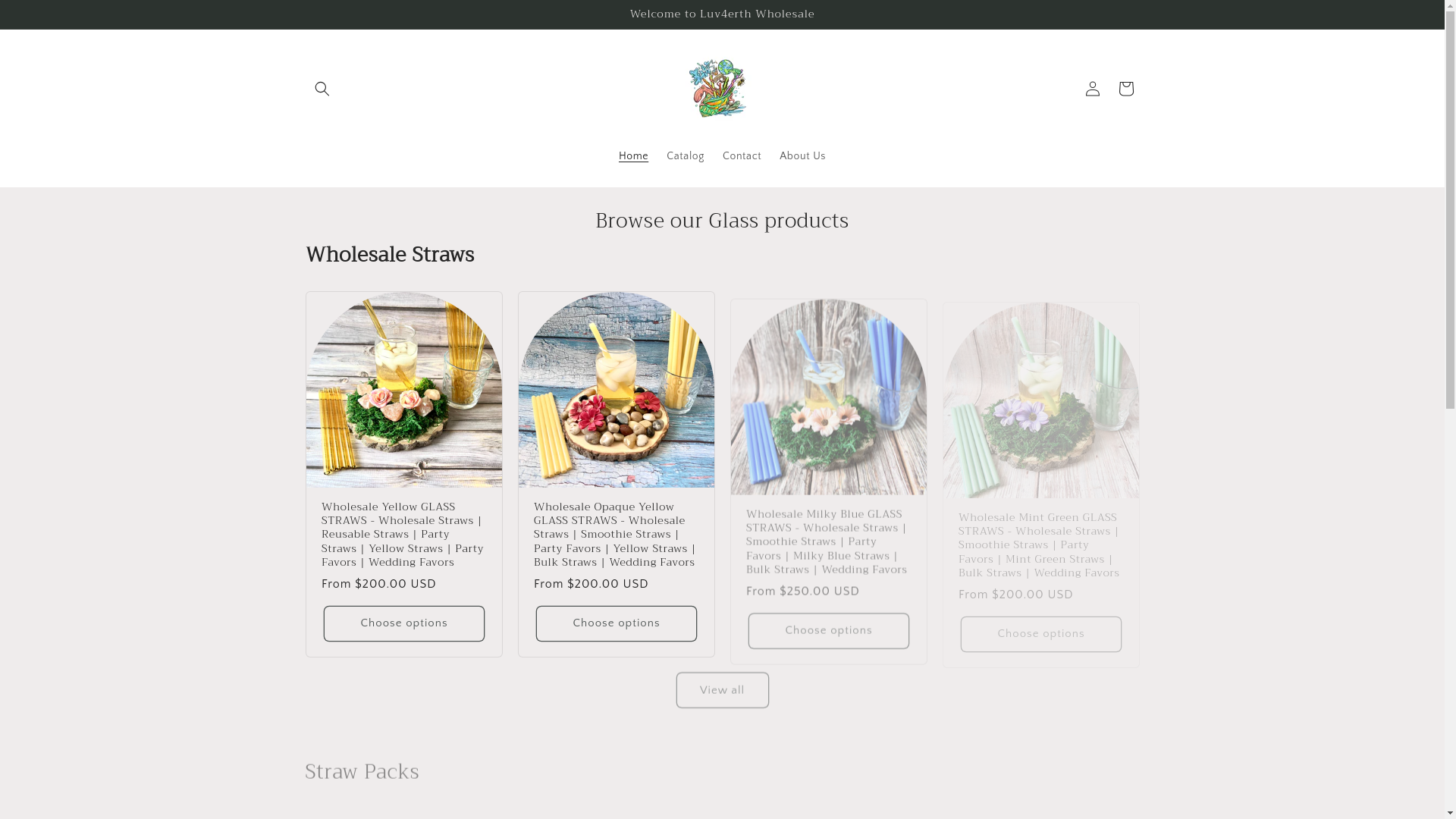website screenshot of https://luv4erthstraws.com/