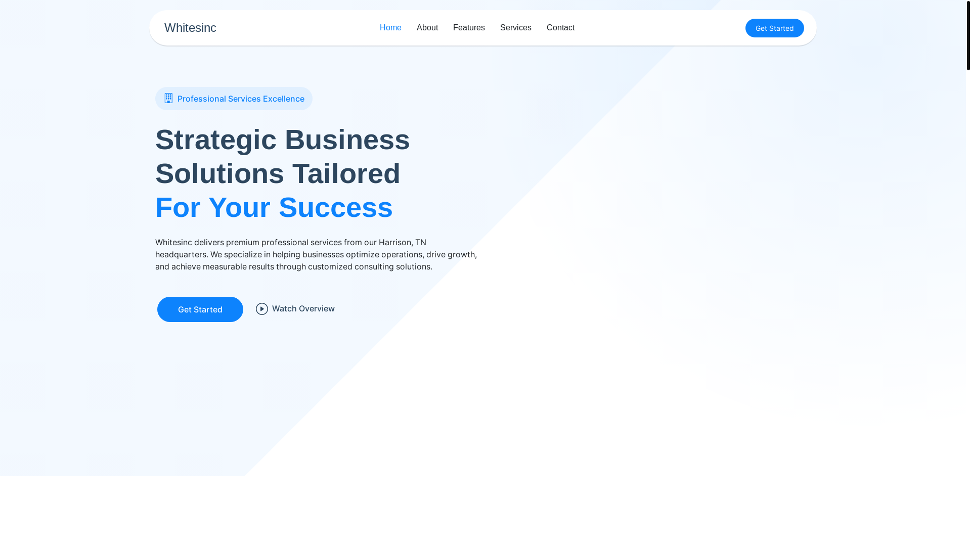 website screenshot of https://whites-inc.pages.dev/