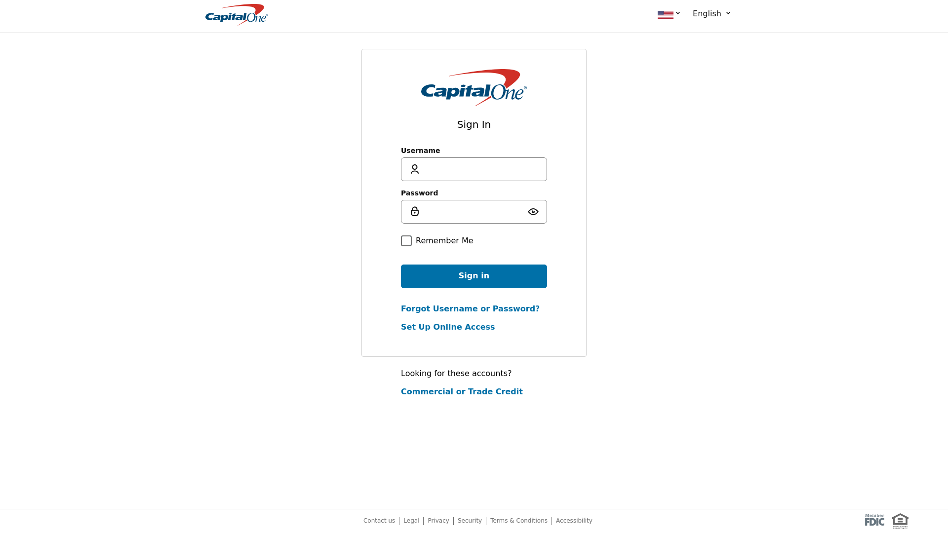 website screenshot of https://verified.capitalone.com