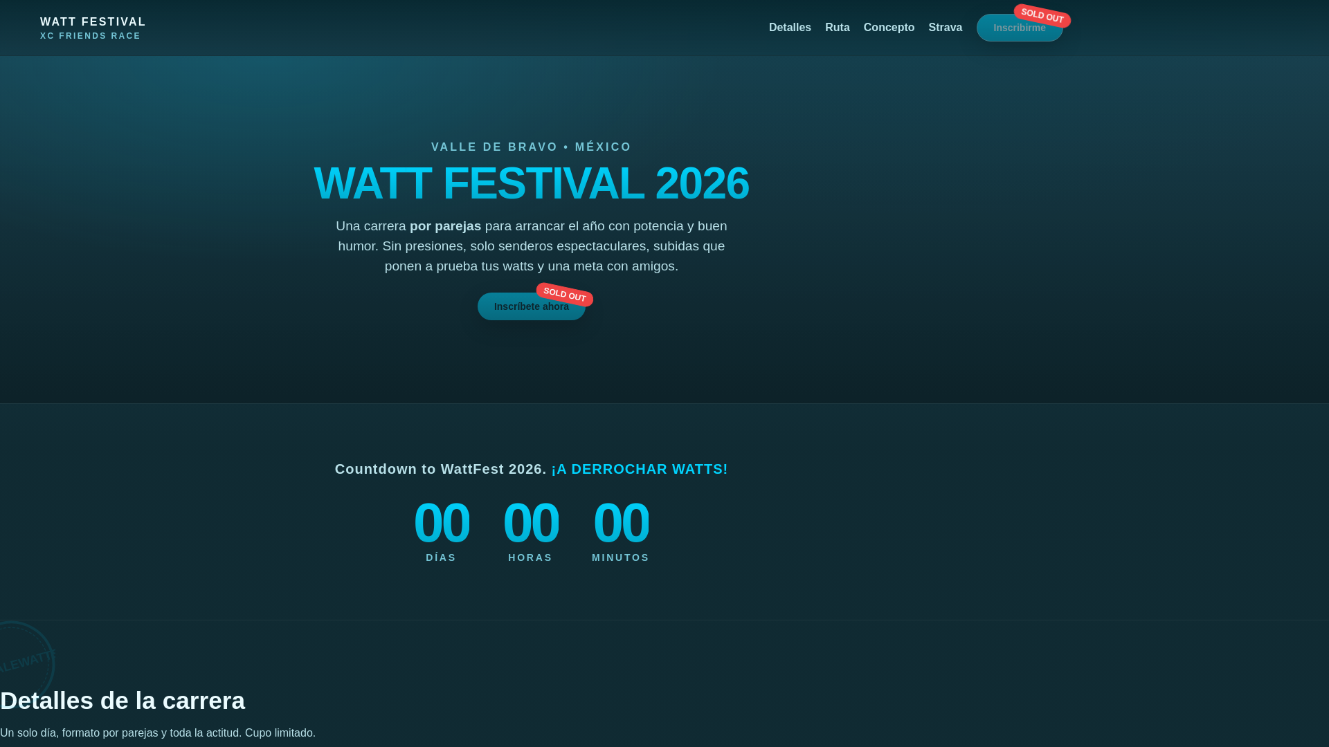 website screenshot of https://wattfest-xcm.com.mx