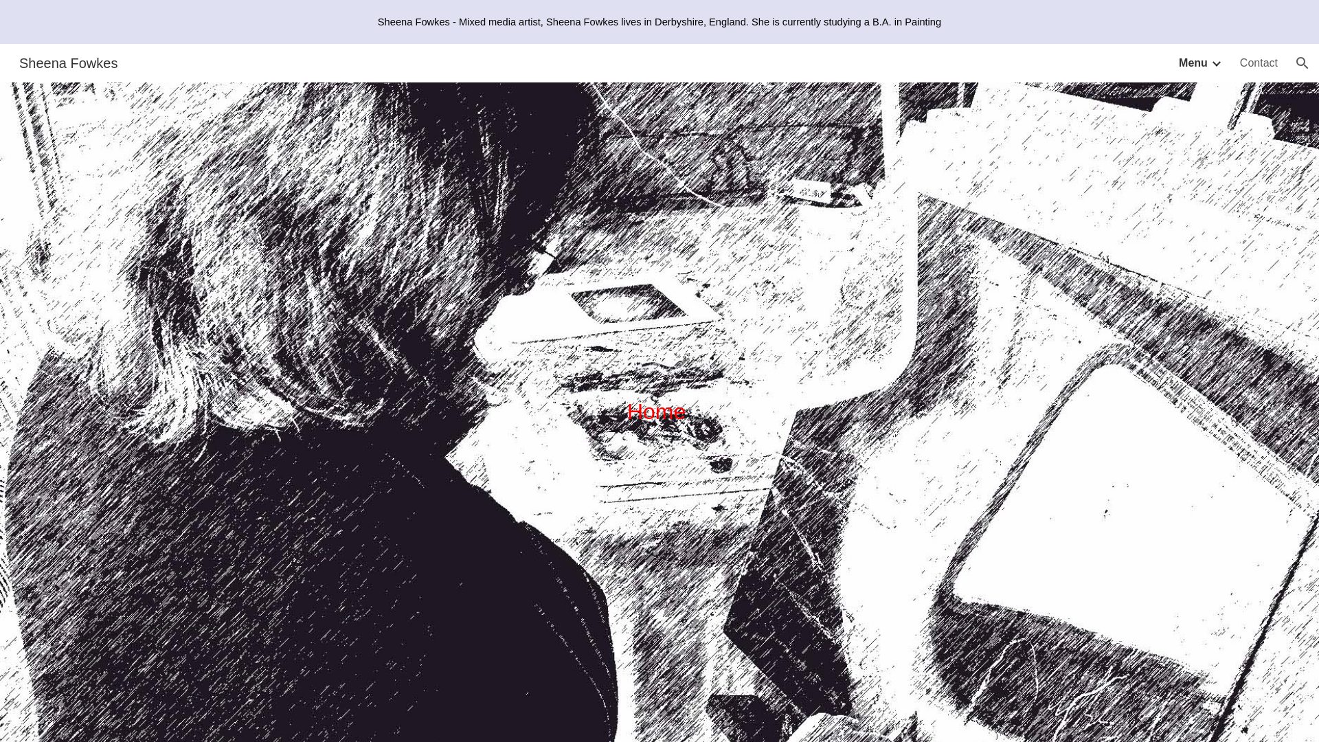 website screenshot of https://sheenafowkesart.co.uk/