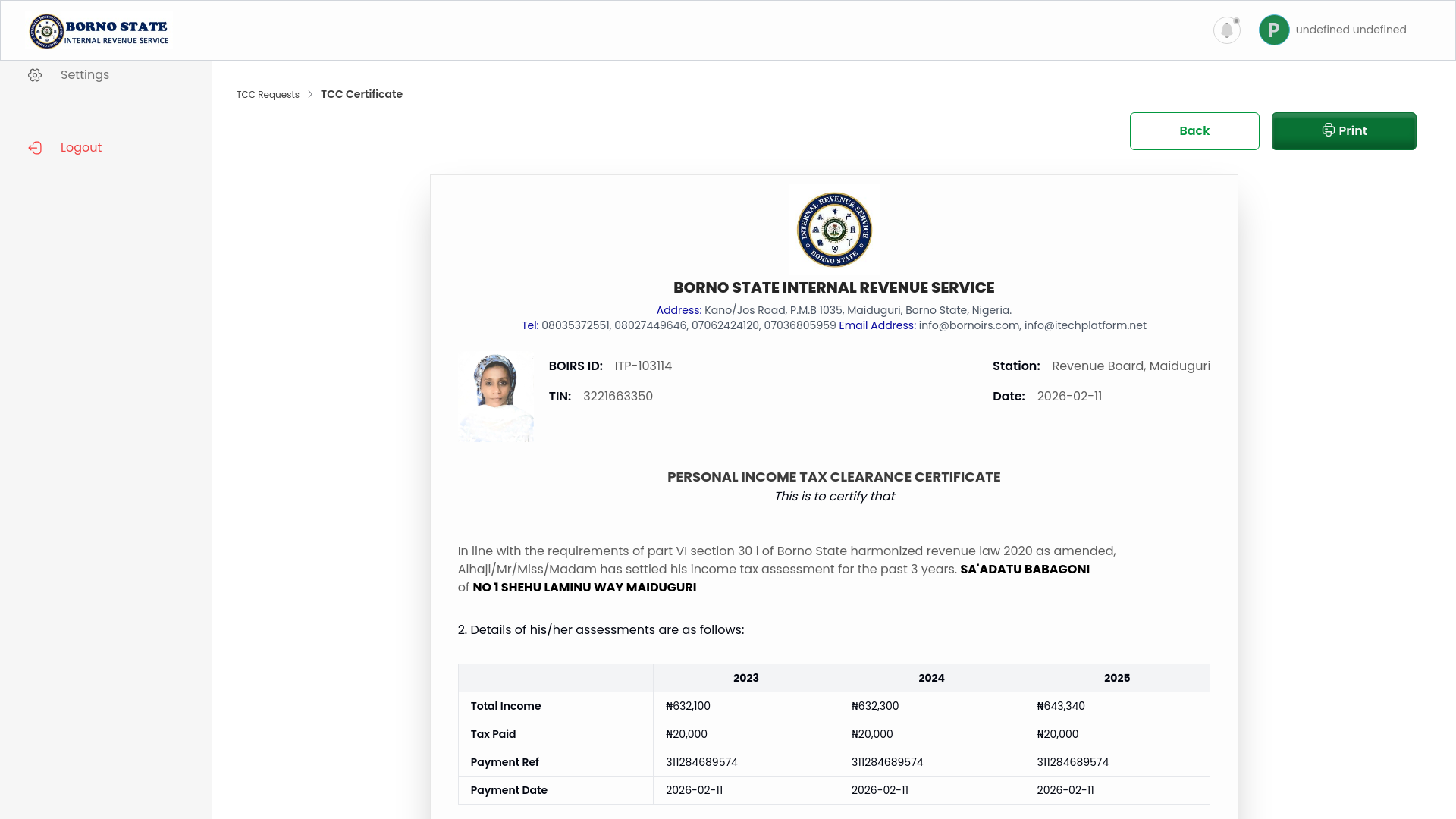 website screenshot of https://borno-fiopay-net-payer-tcc-certificate-tccld-689.pages.dev/