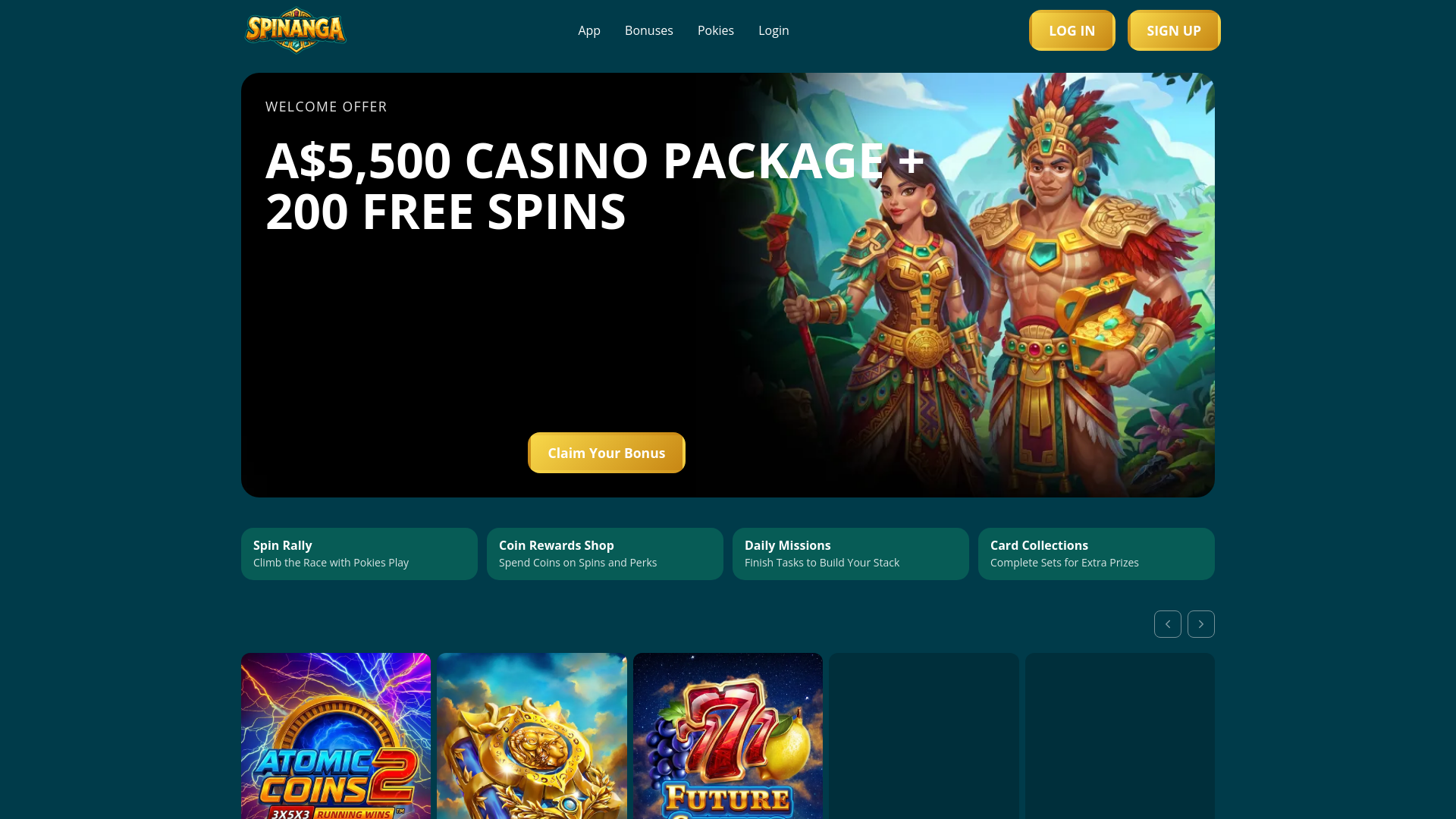 website screenshot of https://spinangacasinoau-net.pages.dev/