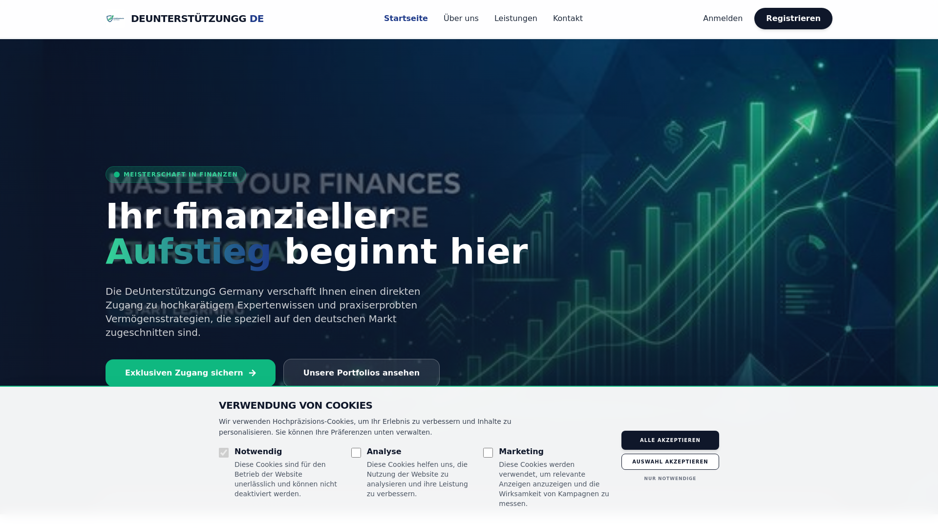 website screenshot of https://de-unterstutzungg.icu/