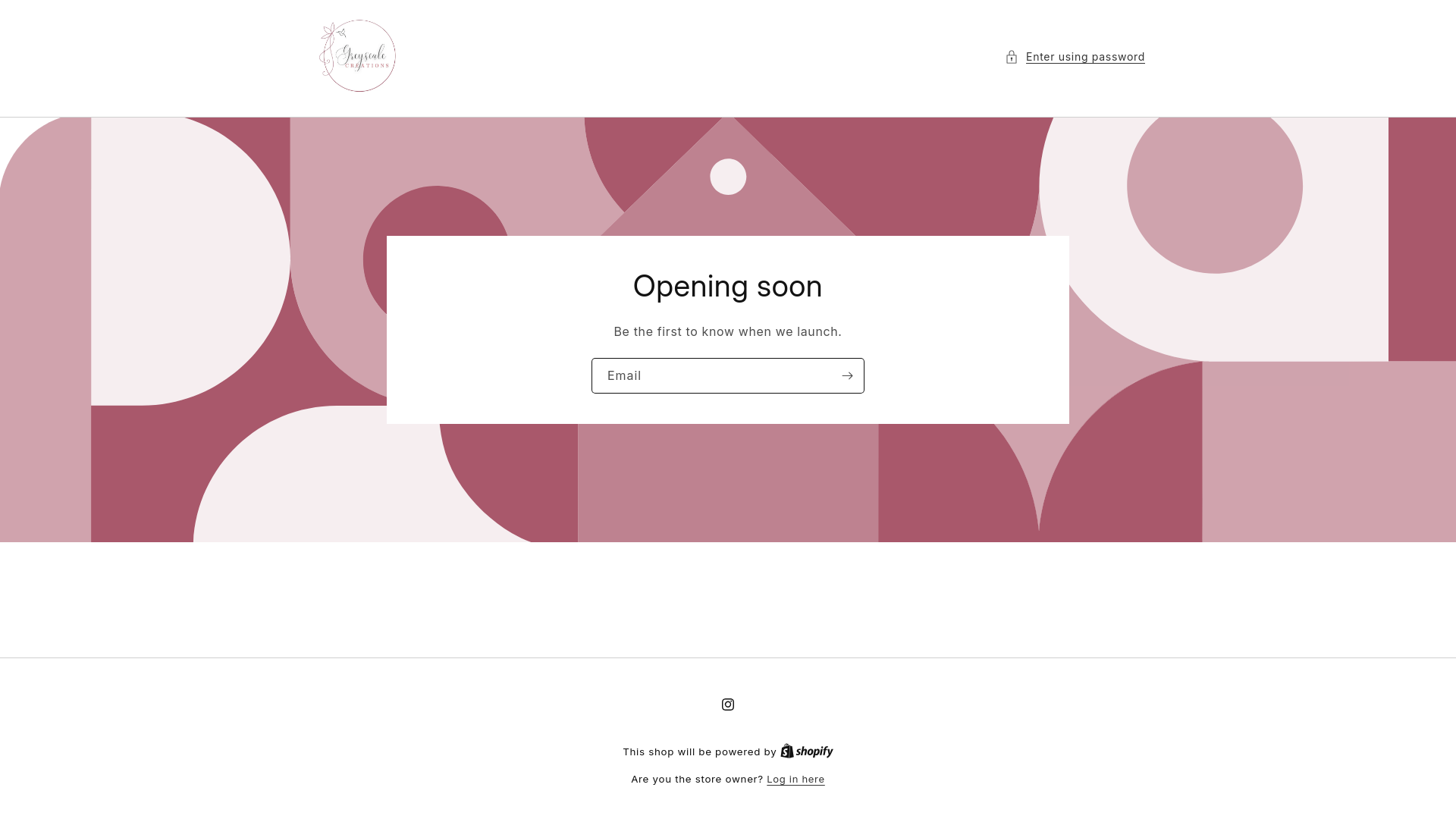 website screenshot of https://greyscalecreations.com/