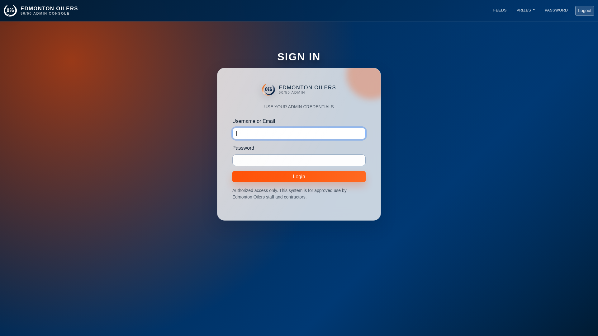 website screenshot of https://50-50.edmontonoilers.com.brownwalrus.com