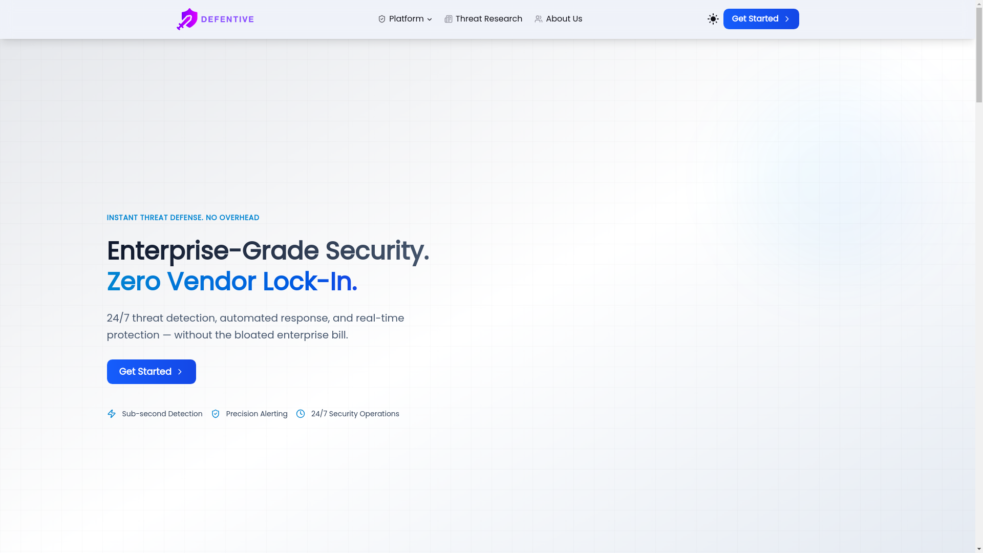 website screenshot of https://defentive.pages.dev/
