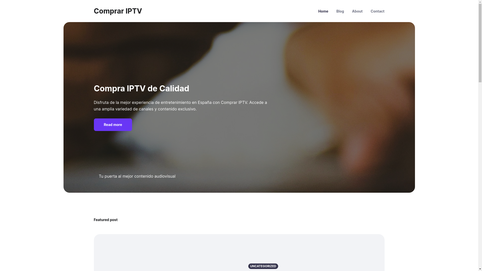website screenshot of https://comprarelmejoriptv.com/