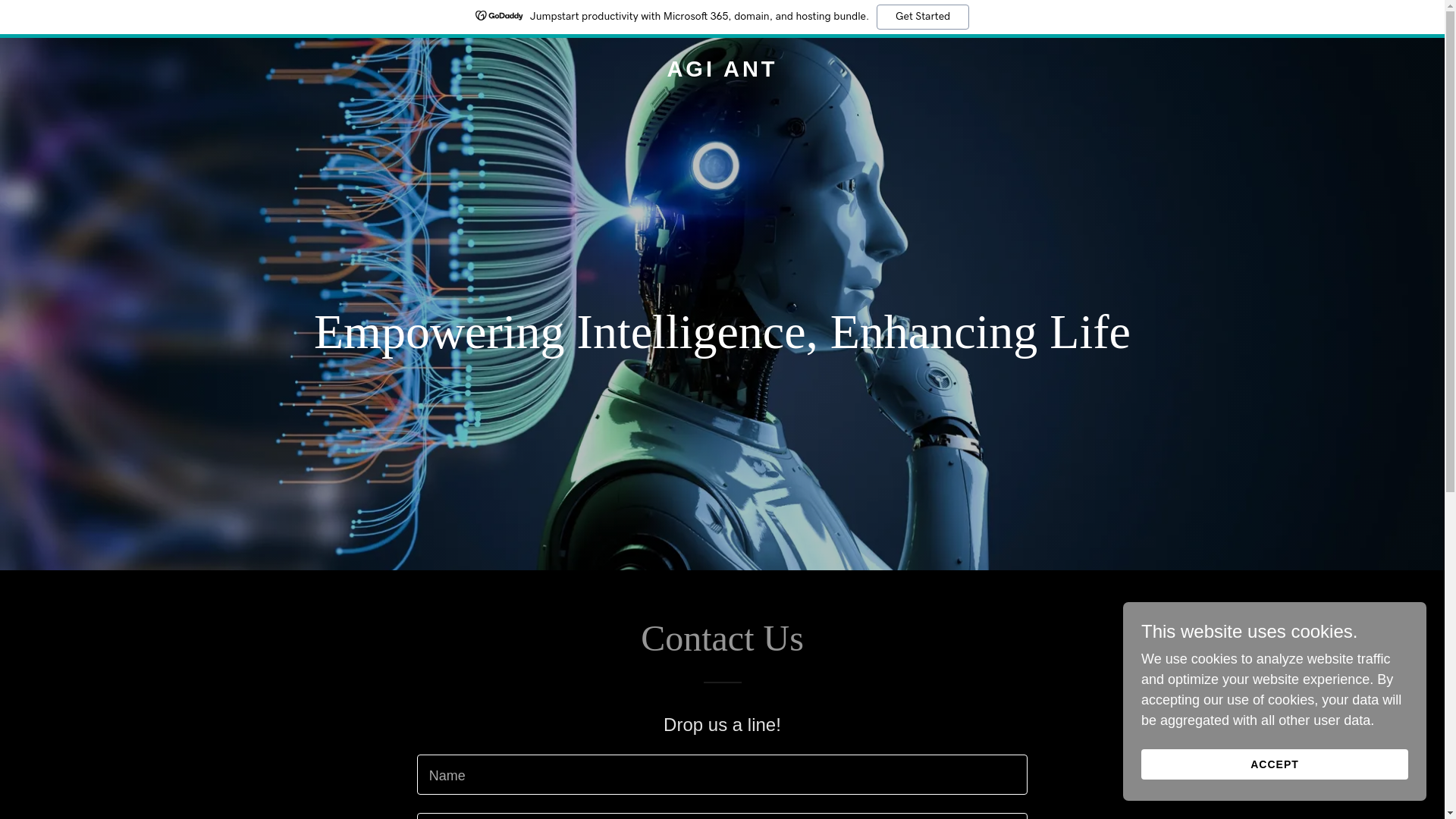 website screenshot of https://agi-ant.com/
