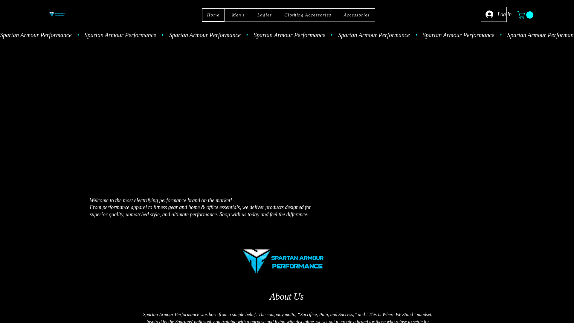 website screenshot of https://spartanarmourmedia.com/