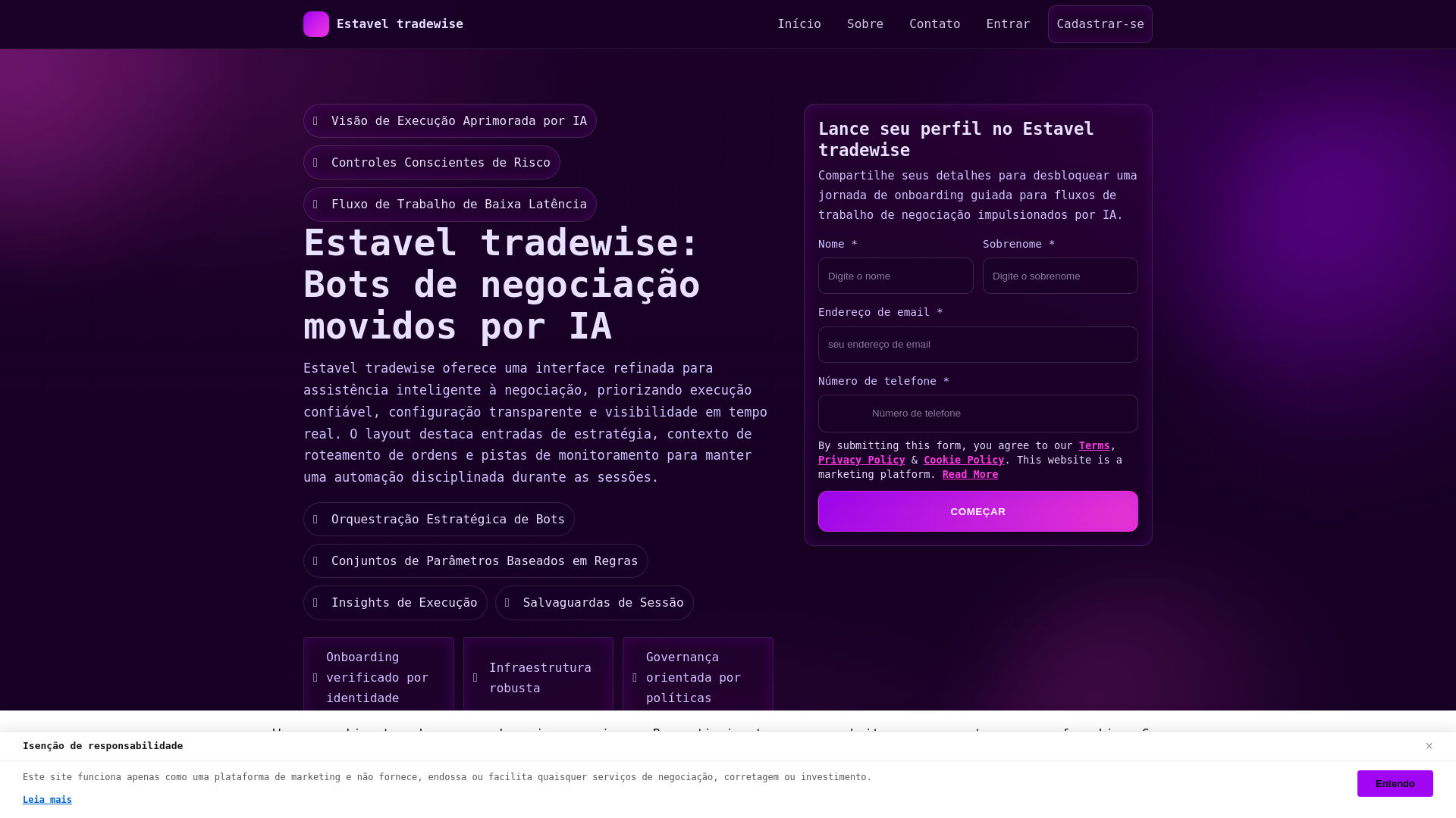 website screenshot of https://estaveltradewise-digital.pages.dev/