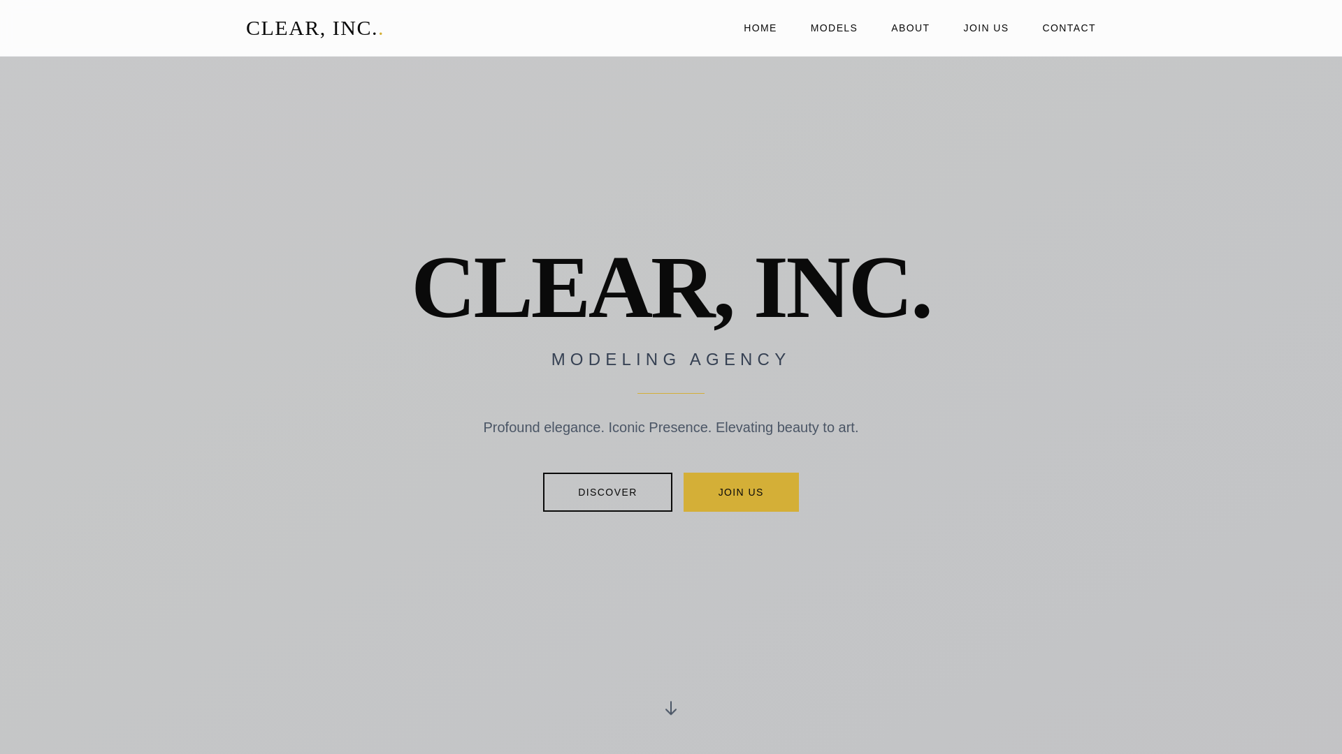website screenshot of https://clearinc.co.za/