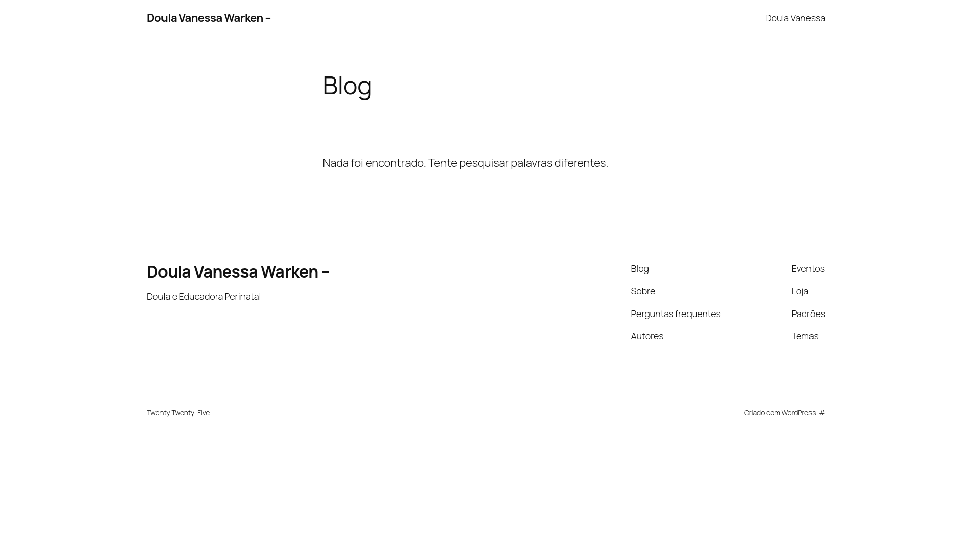 website screenshot of https://adoulavanessa.com.br/