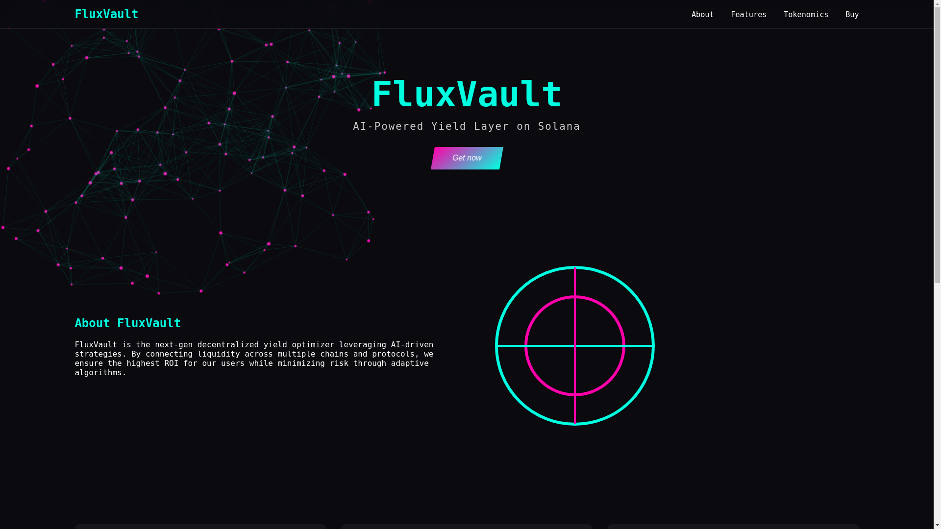website screenshot of https://fluxvault.org/