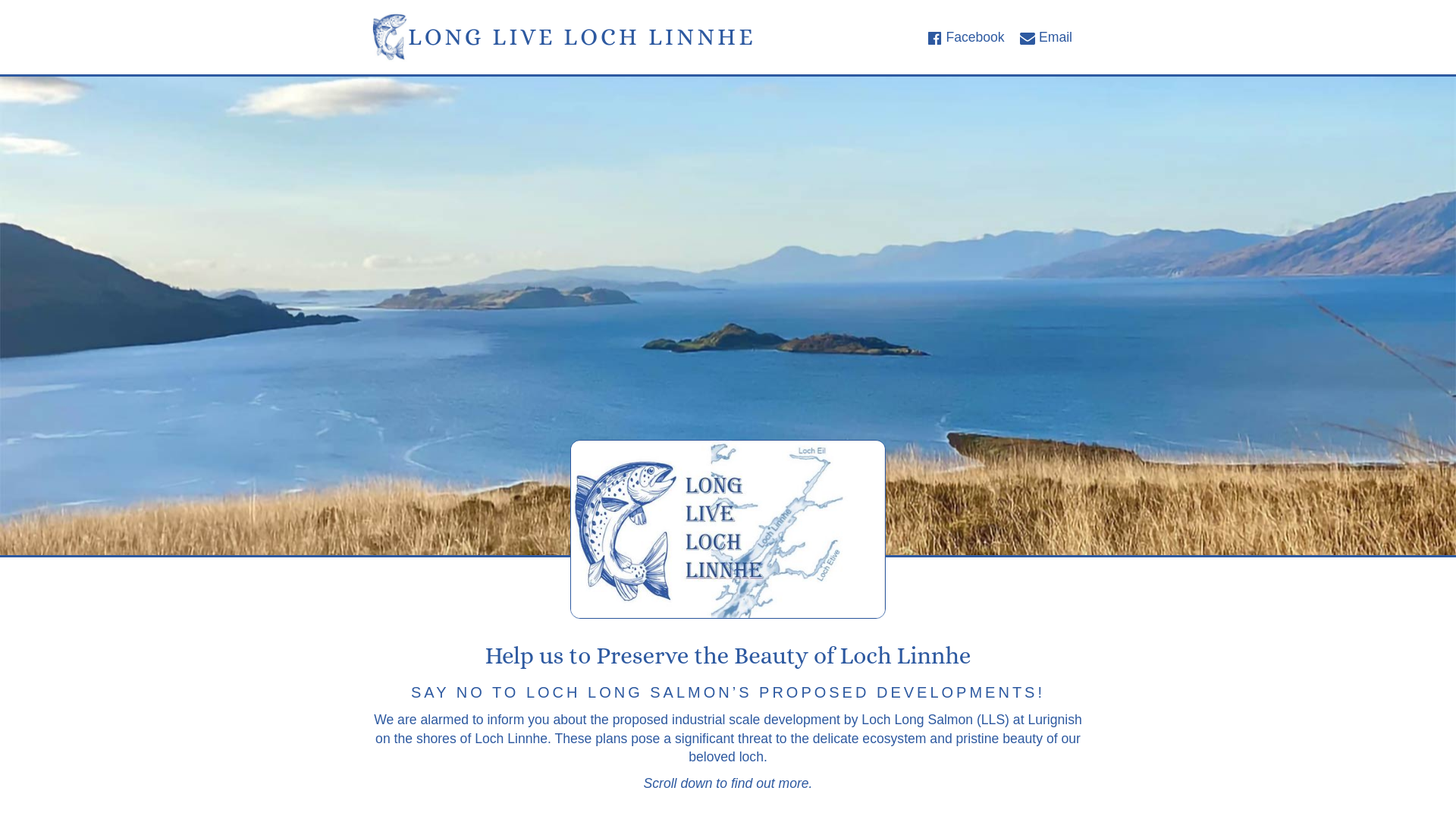website screenshot of https://lll-long-live-loch-linnhe.pages.dev/