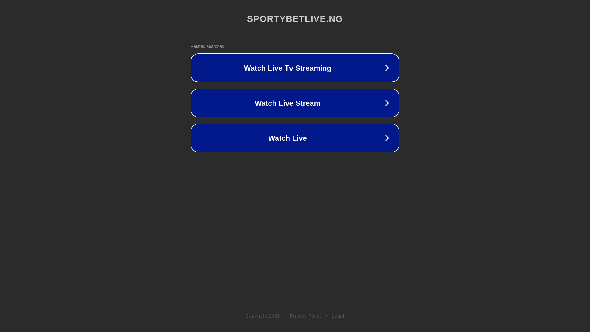 website screenshot of https://sportybetlive.ng/