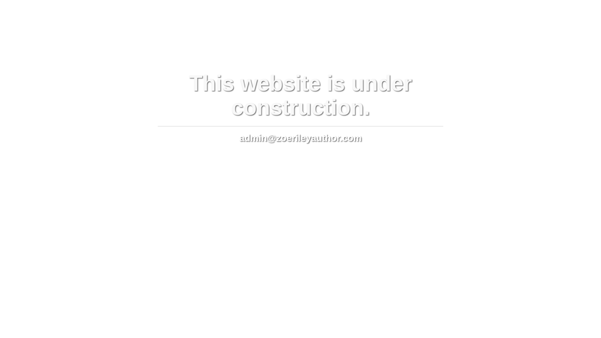 website screenshot of https://zoerileyauthor.com/