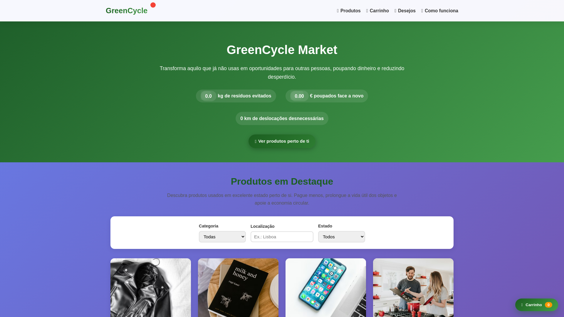 website screenshot of https://greencycle.fun/