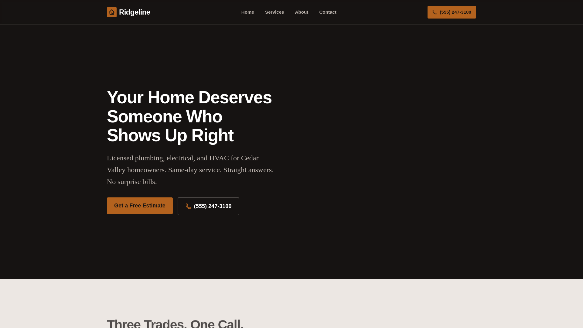 website screenshot of https://pressless-template-local-direct.pages.dev/