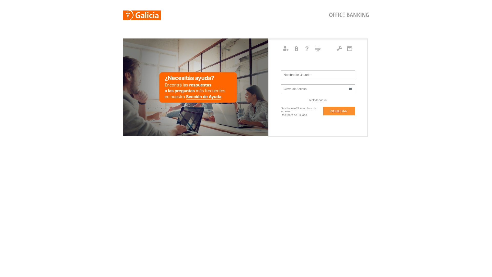 website screenshot of https://galiciaoficceempresas.com/