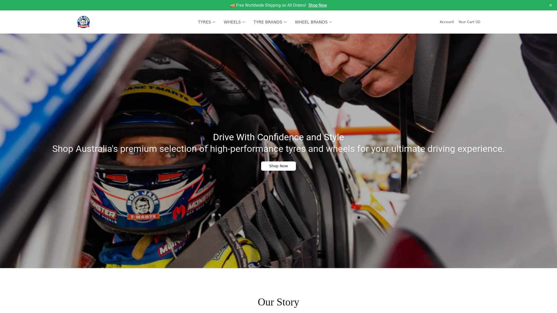 website screenshot of https://bobjanetmartsstore.shop/