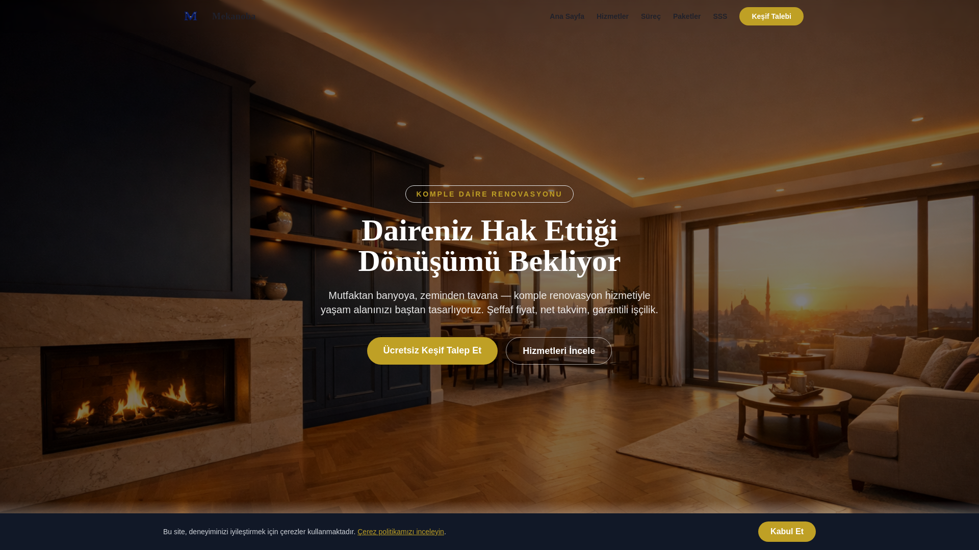 website screenshot of https://mekanoba.online/
