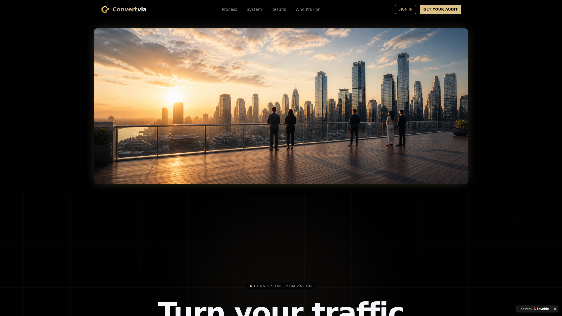 website screenshot of https://convertvia.co.uk/