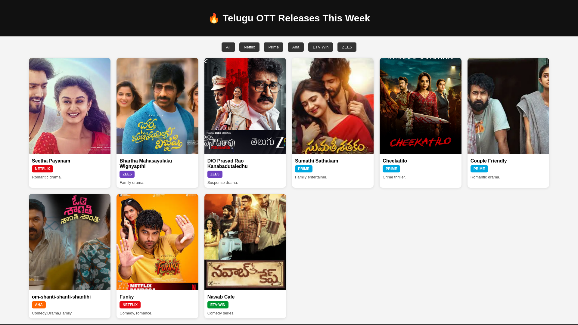 website screenshot of https://ottproject.pages.dev/