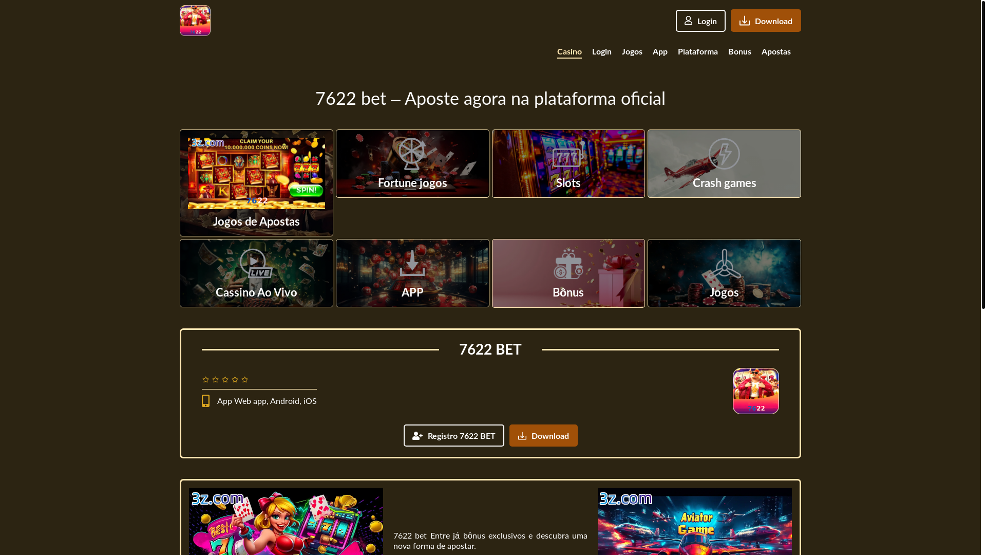 website screenshot of https://7622-plataforma.com/