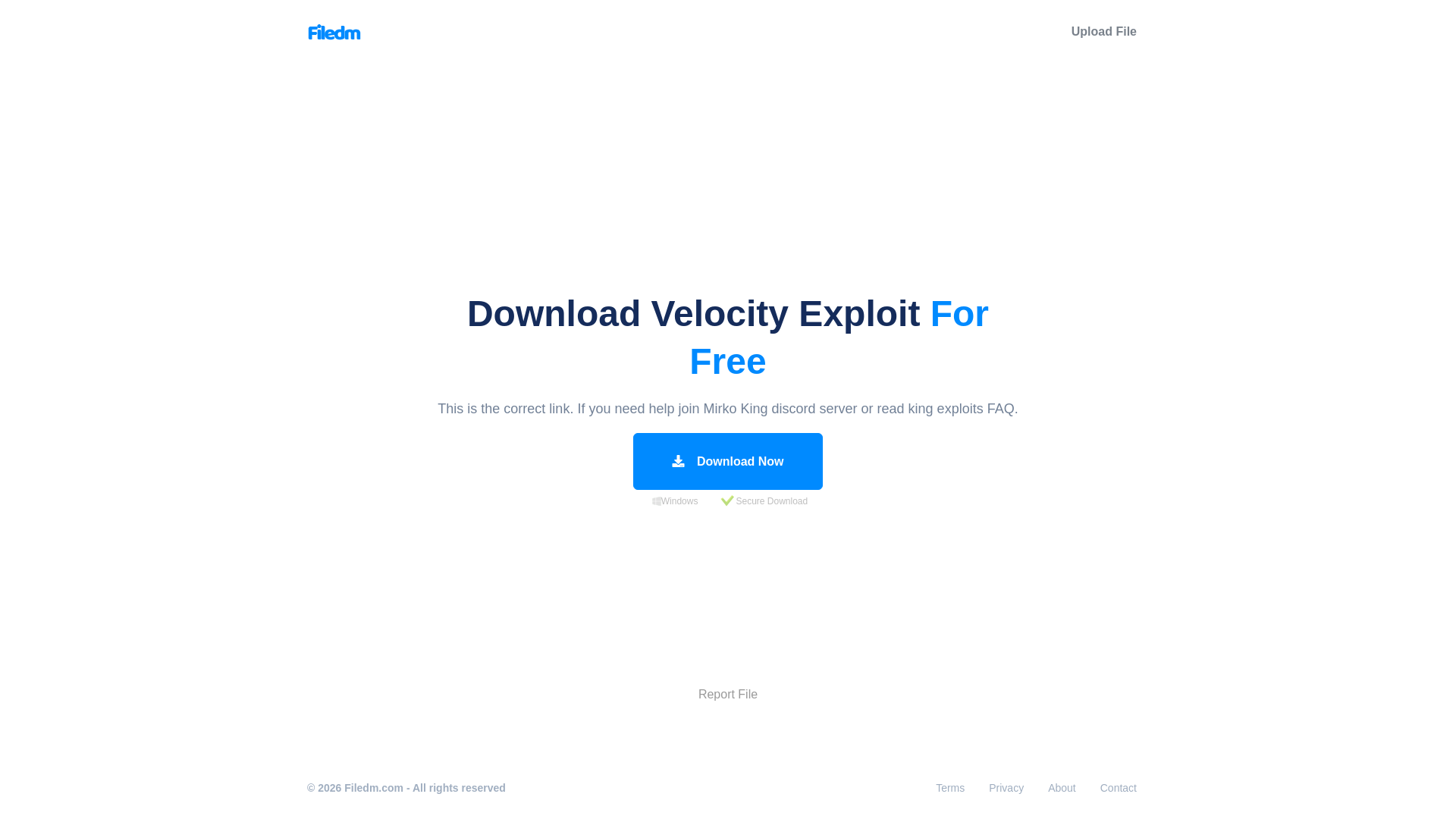 website screenshot of https://filedm.com/cyQ8J