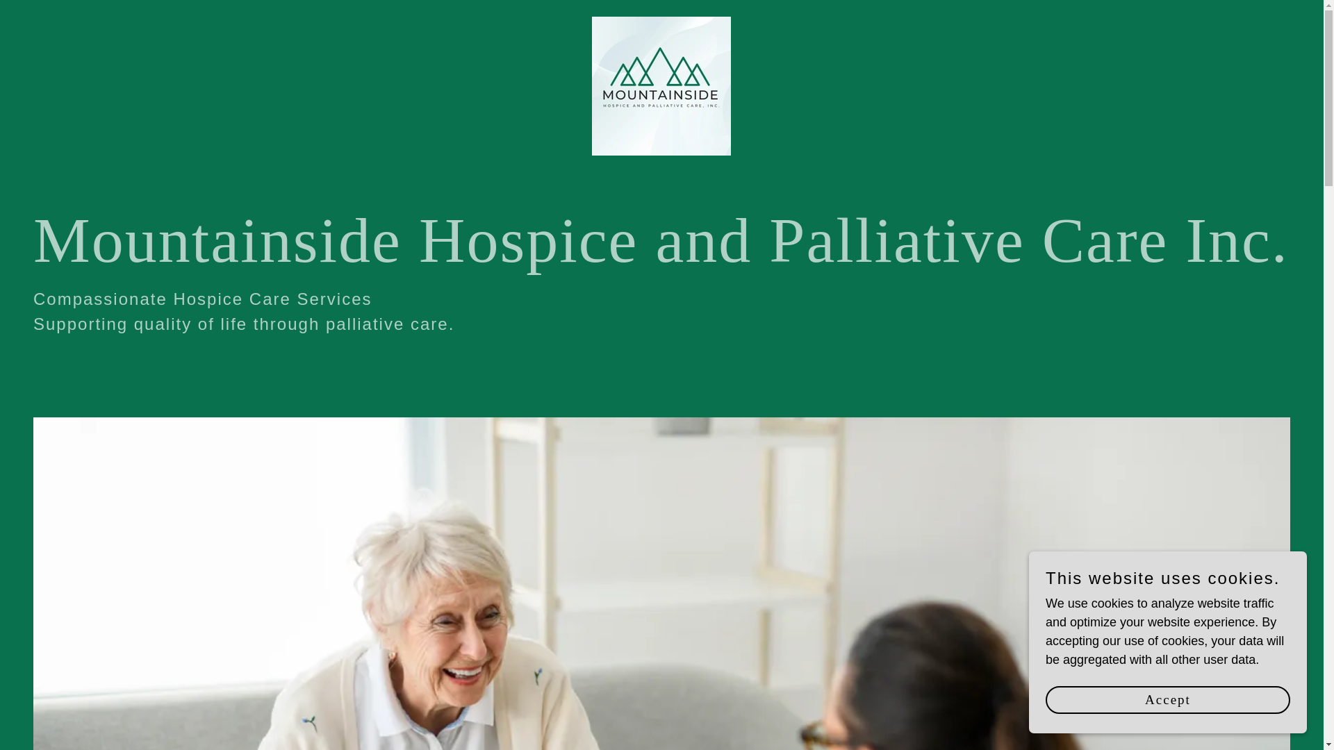 website screenshot of https://mountainsidehospice.com/
