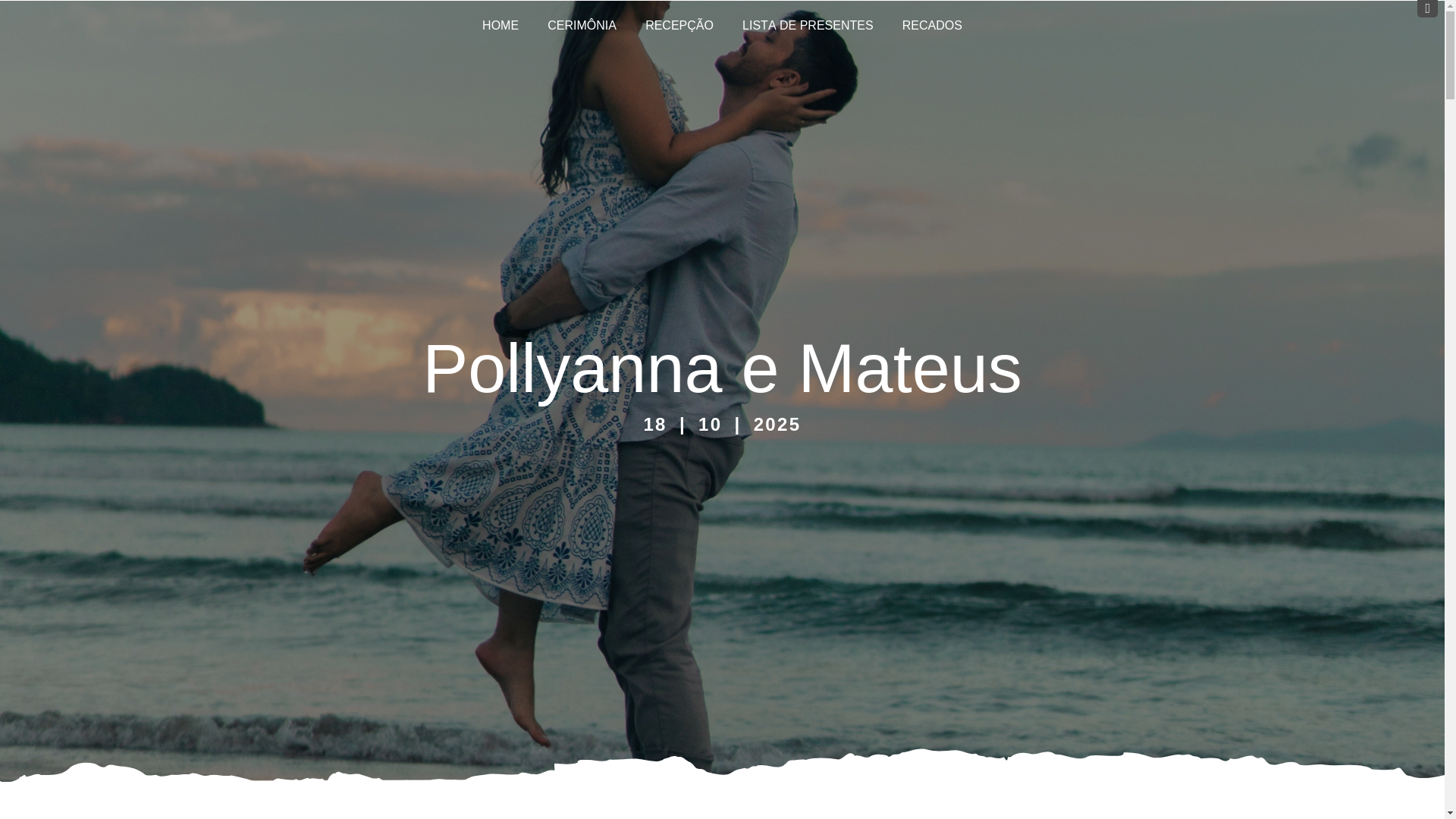 website screenshot of https://pollyannaemateus.com.br/