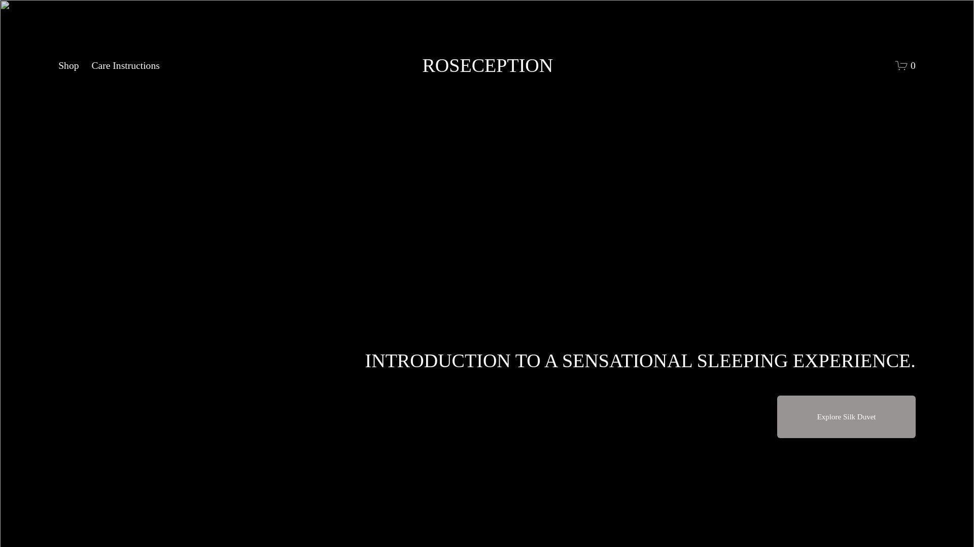 website screenshot of https://roseception.com.au