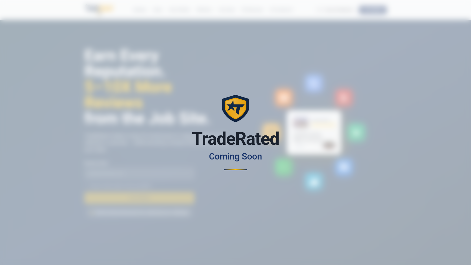 website screenshot of https://traderated.ai