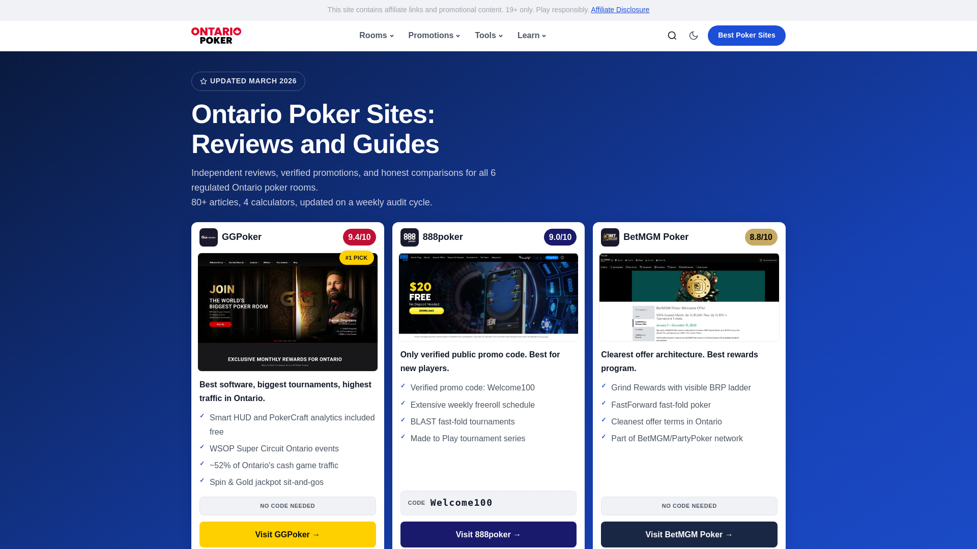 website screenshot of https://ontariopoker.pages.dev/