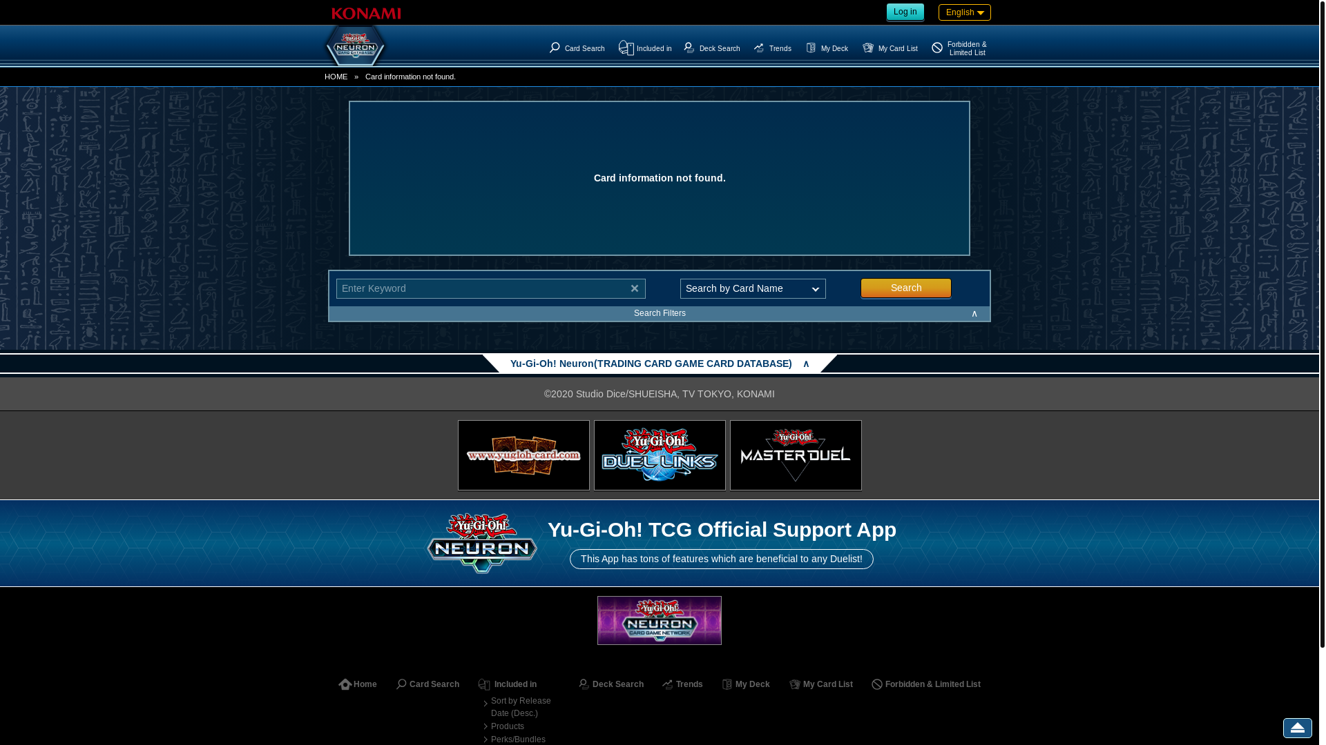 website screenshot of https://www.db.yugioh-card.com/yugiohdb/card_search.action?ope=2&amp;cid=16524&amp;request_locale=en