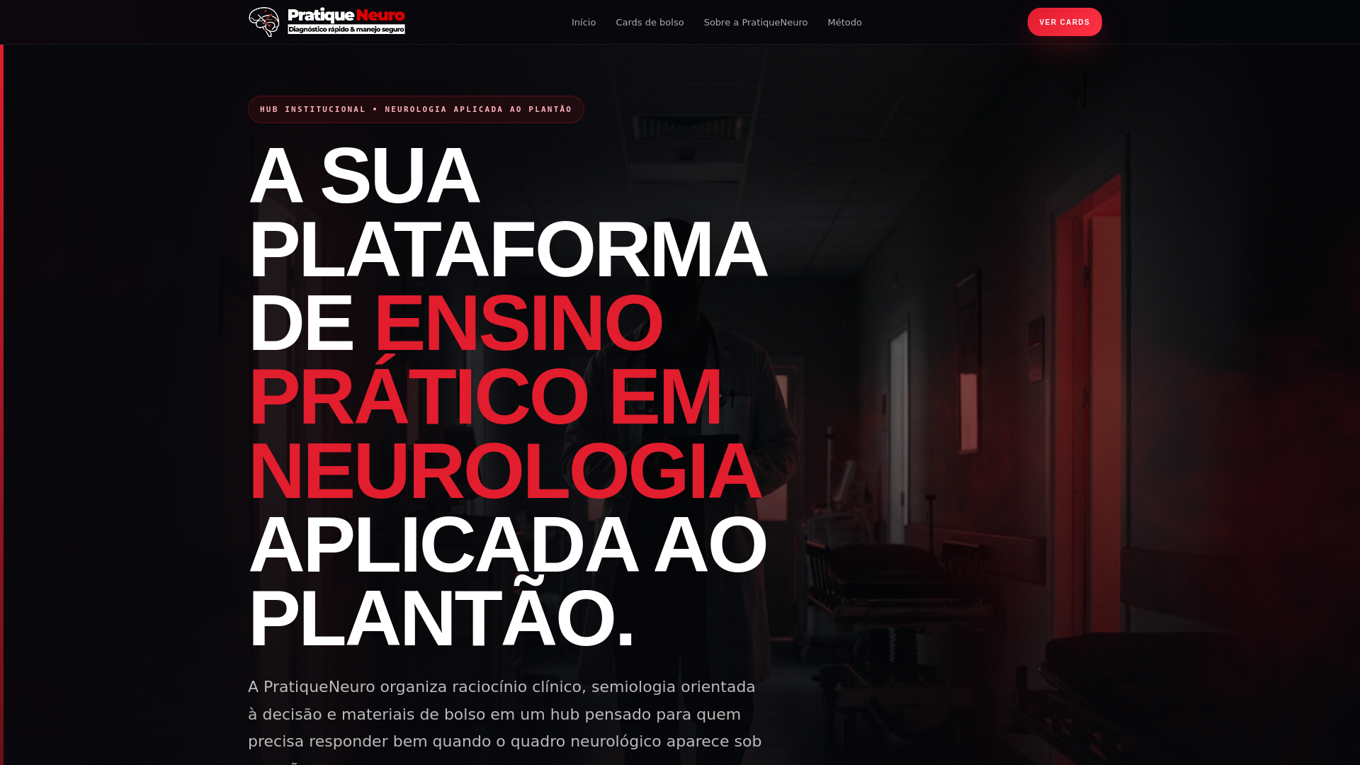 website screenshot of https://pratiqueneuro.pages.dev/