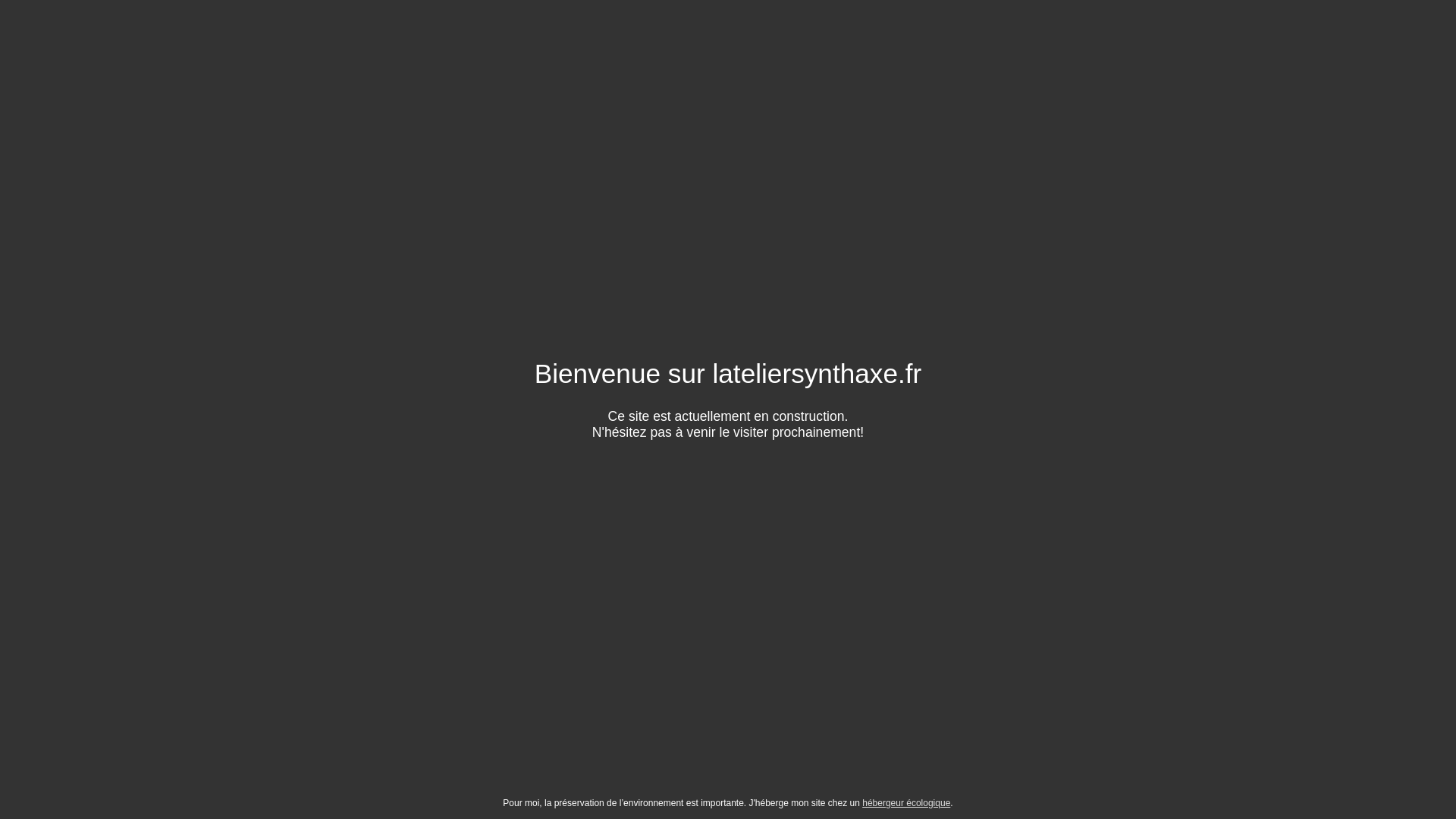 website screenshot of https://lateliersynthaxe.fr/