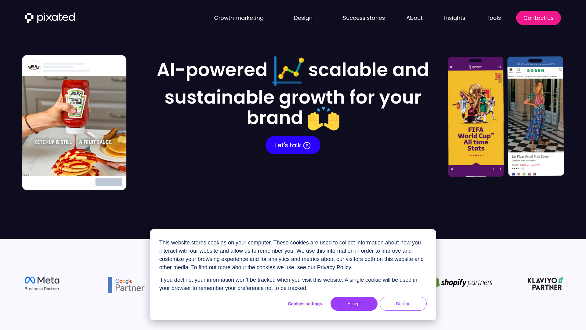 website screenshot of https://tryepixatedagency.com/