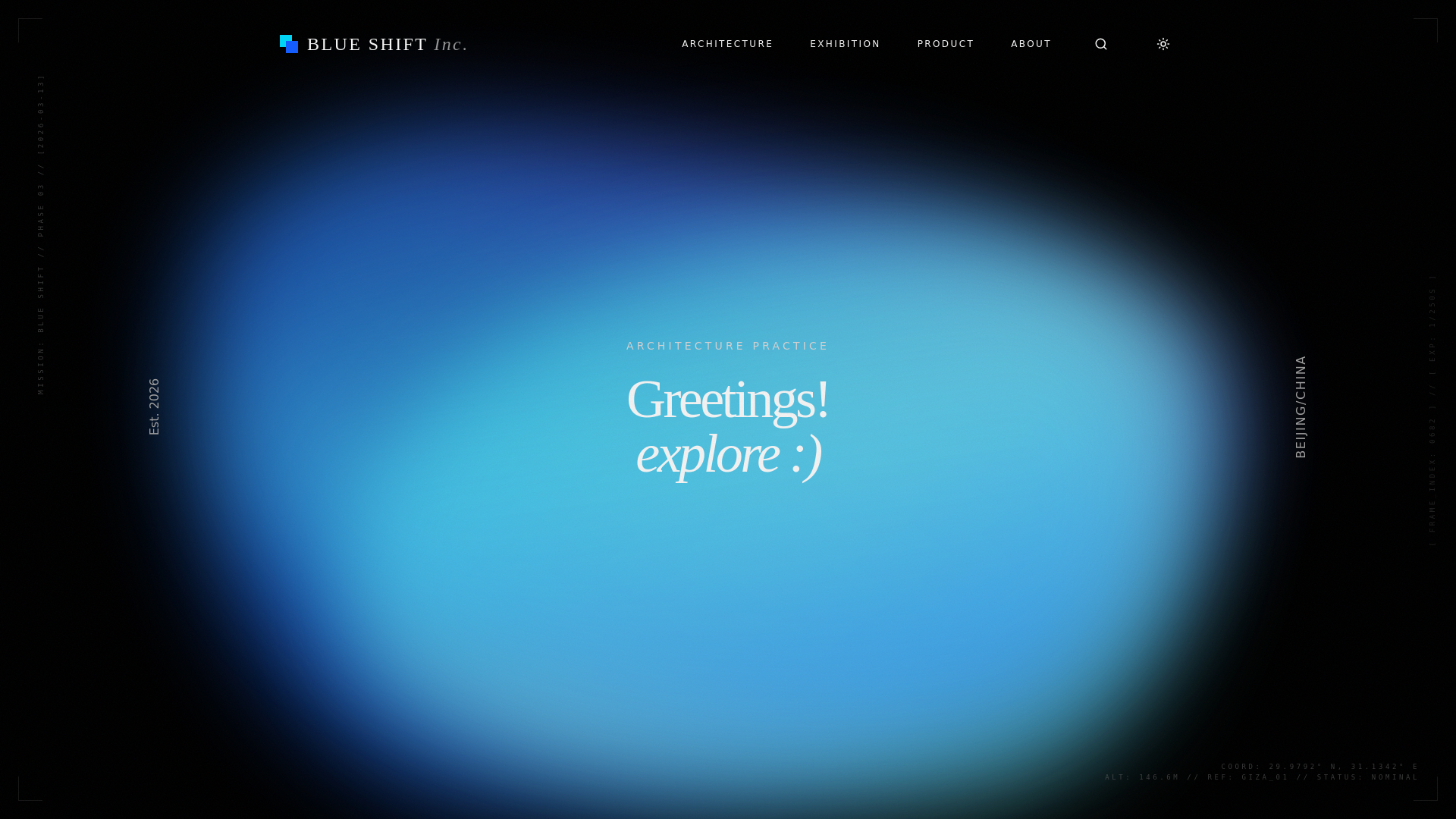 website screenshot of https://blue-shift-design.com/