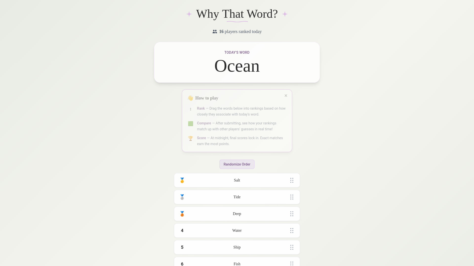 website screenshot of https://whythatword.com/