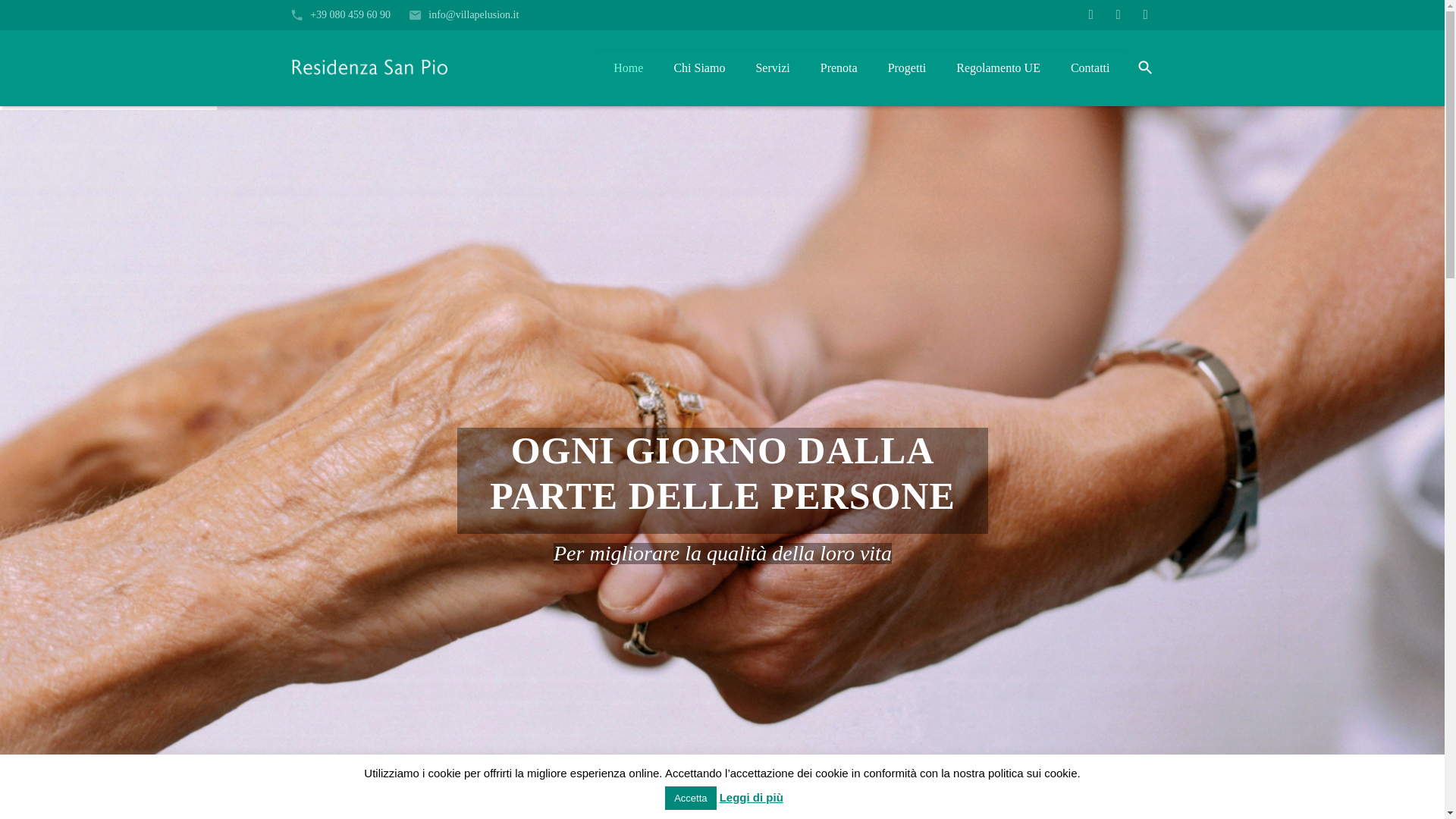 website screenshot of https://rssavillapelusion.it/